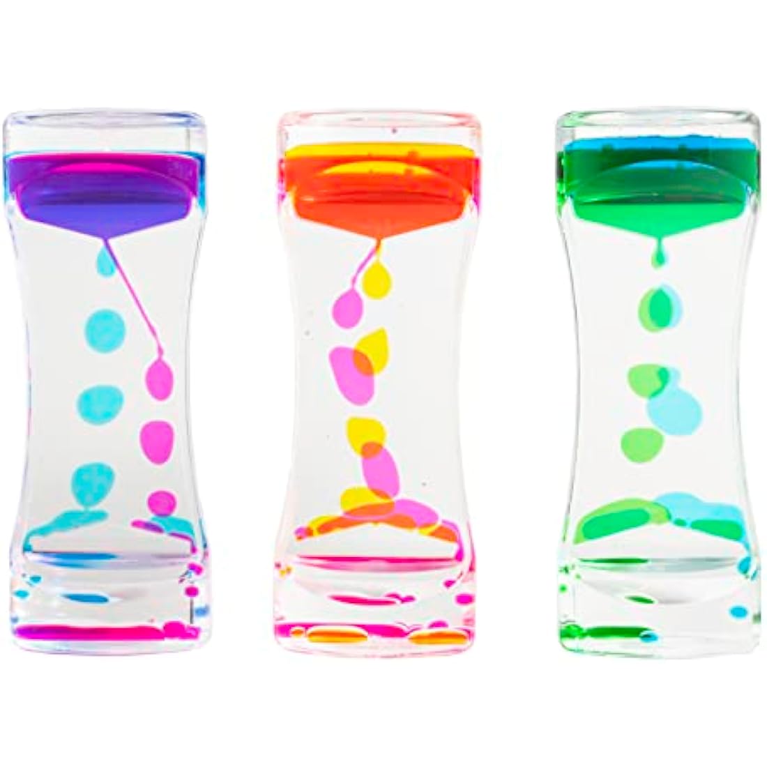 Liquid Sensory Timer for Autism, Sensory Needs, ADHD, Stress Relief, Anxiety. Autism Toy and Special Needs Sensory Fidget. Choice of Colour. (Blue & Green)
