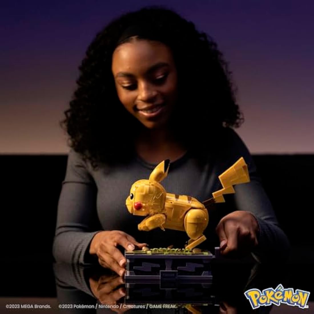 MEGA Pokémon Action Figure, Motion Pikachu Pokemon, Building Toys for Kids and Adults, Collectible Character Model with 1095 Movable Pieces, Toy for Ages 12 and Up, HGC2