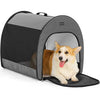 PETSFIT Portable Dog Crate, Dog Travel Crate - 26.5 Inch Lightweight, Roomy, Easy to Set Up, Dog Kennel Indoor with Thick Mat, Sturdy Soft Dog Crate