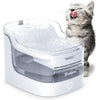 PETGUGU Cat Water Fountain for Drinking, 2L Ultra-Quiet Automatic Pet Water Dispenser for Cats & Dogs, App Controlled with Wireless Pump, 8-Layer Filter, Hygienic Fresh Water, 2.4G WiFi (PF1L)