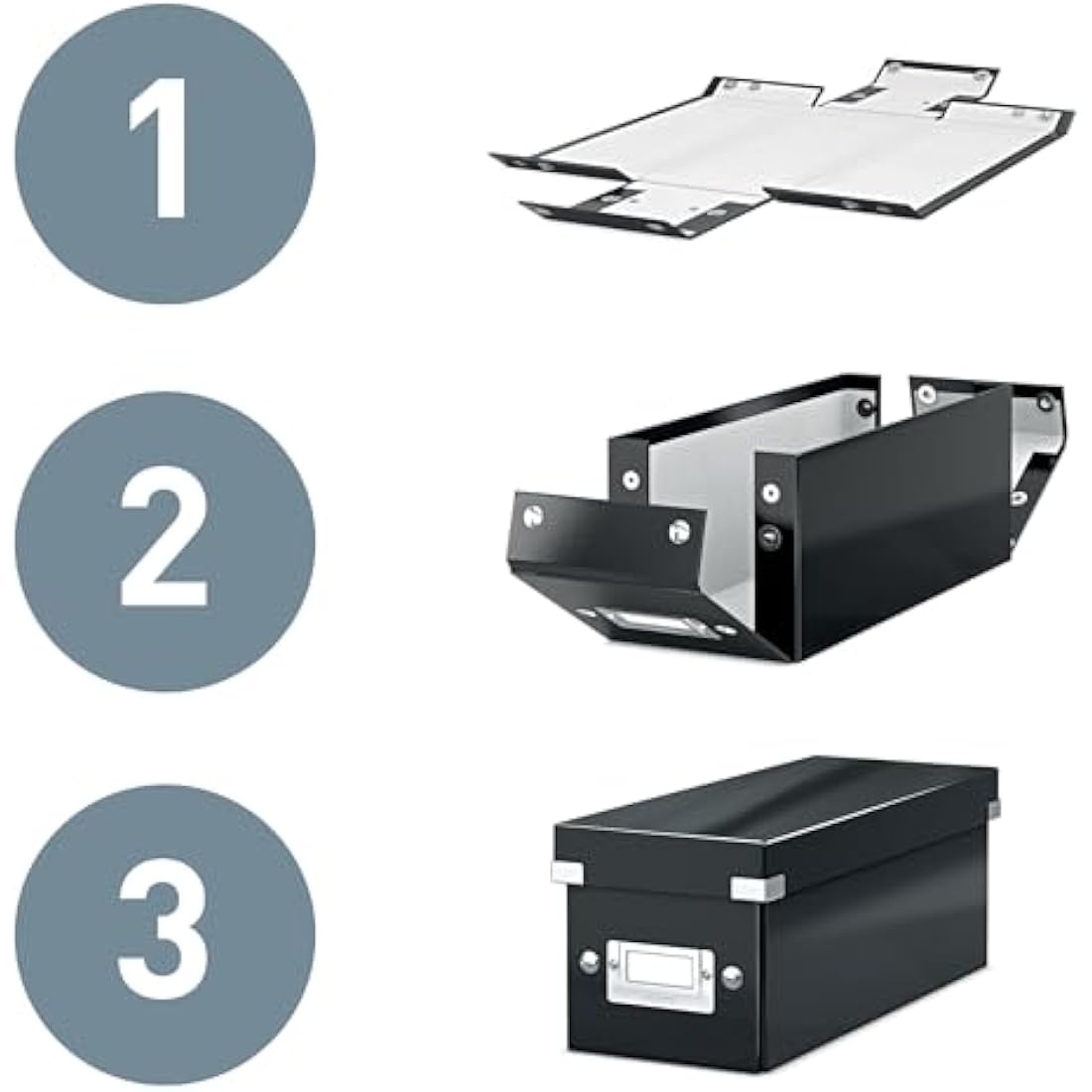 Leitz A5 Storage Box, Click and Store Range 60430001 - Small, White