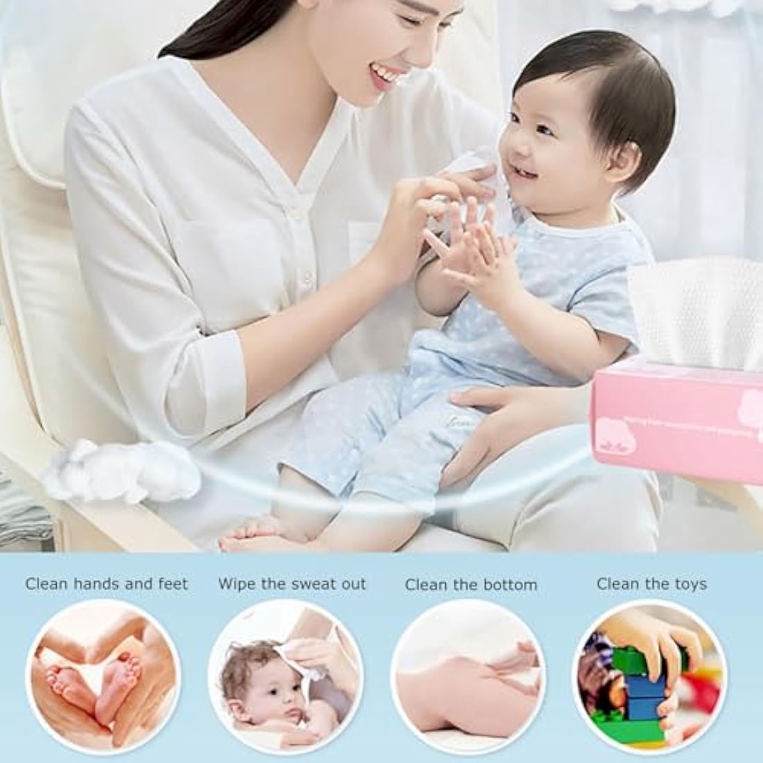 Cayxenful Disposable Face Towel Face Cloths for Washing Soft Cotton Dry Wipes Facial Cloths Towelettes for Washing and Drying, 600 Count Facial Tissue for Cleansing, Skincare and Makeup Remover