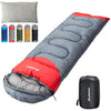 BISINNA Sleeping Bag with Pillow - 4 Season Lightweight Waterproof Warm Sleeping Bag with a compression sack for Adults, Women, Men's Outdoors Camping, Hiking, Backpacking