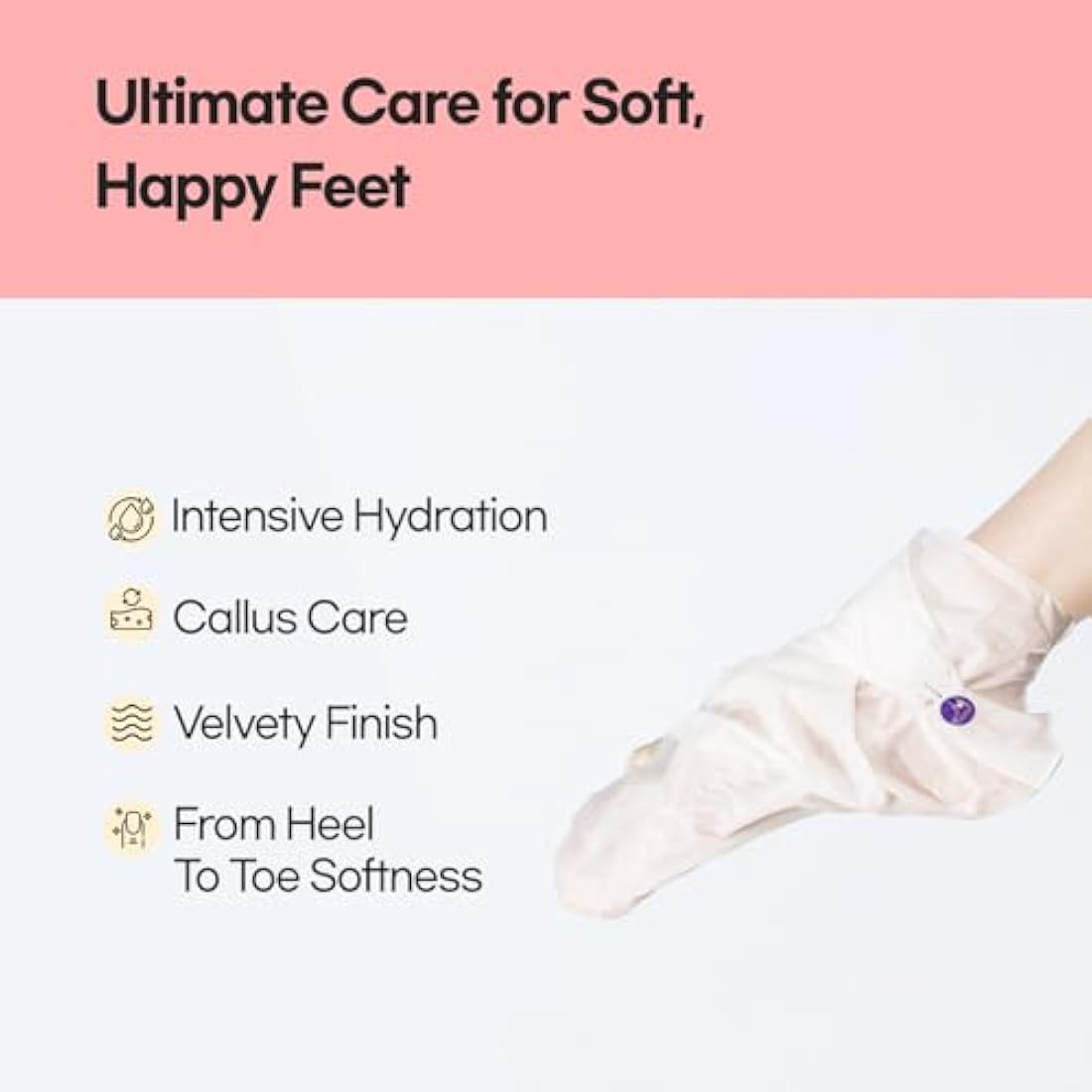 Epielle Moisturizing Foot Masks, 6 Pairs Socks for Dry Feet & Cracked Heels, Relieve and Soften Skin with Sunflower Seed Oil + Avocado Oil + Vitamin E, Korean Skin Care, Foot Spa Gifts for Women