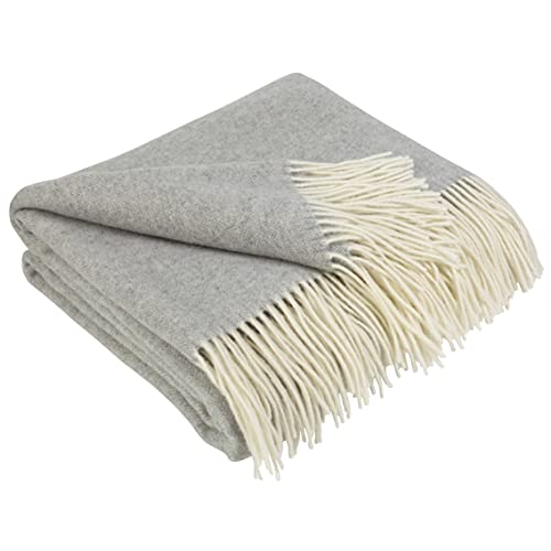 LYHome Cashmere Blanket with Merino - Wool Throw, Sofa Bed and Couch Large Bedspread, Extra Soft Warm Throws for Sofas Chairs, Single Double Size