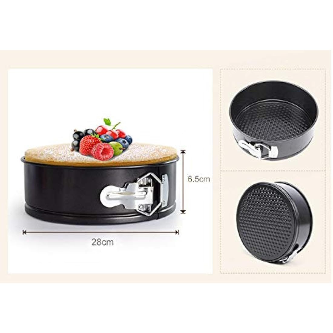 8-Piece Non Stick Bakeware Set Baking Set- with Muffin Tray, Oven Tray, Cake Pan, Loaf Pan & Spring Form Cake Tin