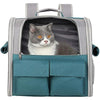 Pet Carrie Large Portable Backpack for Cat Puppy Dog up to 10kg - Capsule Breathable Travel Rucksack with Ventilated Mesh 3 Side Entry Top-Opening Foldable, Airline Approved for Outdoor Daily Use