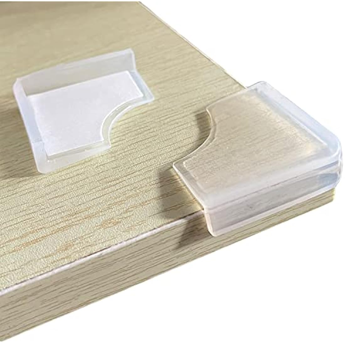 100% Silicone Corner Protector, Baby Proofing Corners Edge Guards, Pre-Tape Adhesive Soft for Kids Safety, Child Table Cabinets Furniture Bumper (8 Counts)