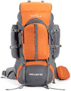 Tripole Walker 65 Litres Backpack | Internal Frame With Metal Rod | Rain Cover | Bottom Opening | Laptop Section, black, Backpack Backpacks