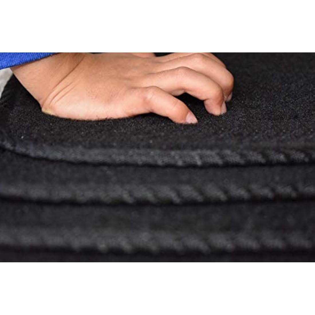 Lusso Car Mats Tailored/Compatible To Fit Mini Cooper F55 5 Door 2014 onwards with Unique Logos (Red Edging)