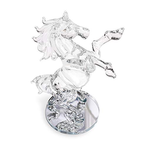 London Boutique Decorative Crystal Animal Horse Ornament Gift Present