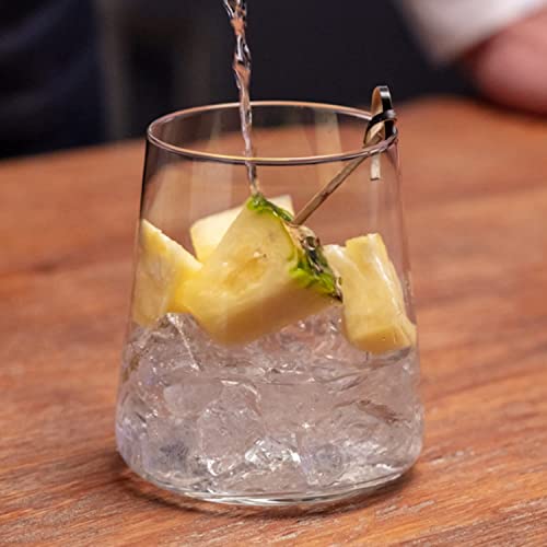 Krosno Water Juice Gin Tumbler Drinking Glasses | Set of 6 | 430 ML | Avant-Garde Collection | Whiskey Glasses Gift Set Tumblers Cocktail Set |