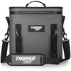 THURSO SURF Soft Cooler 24 Can Portable Ice Cooler Bag — 48 hr Insulation Leakproof & Airtight Waterproof Zipper Floating Beach Cooler for Travel Camping Kayak Paddleboard