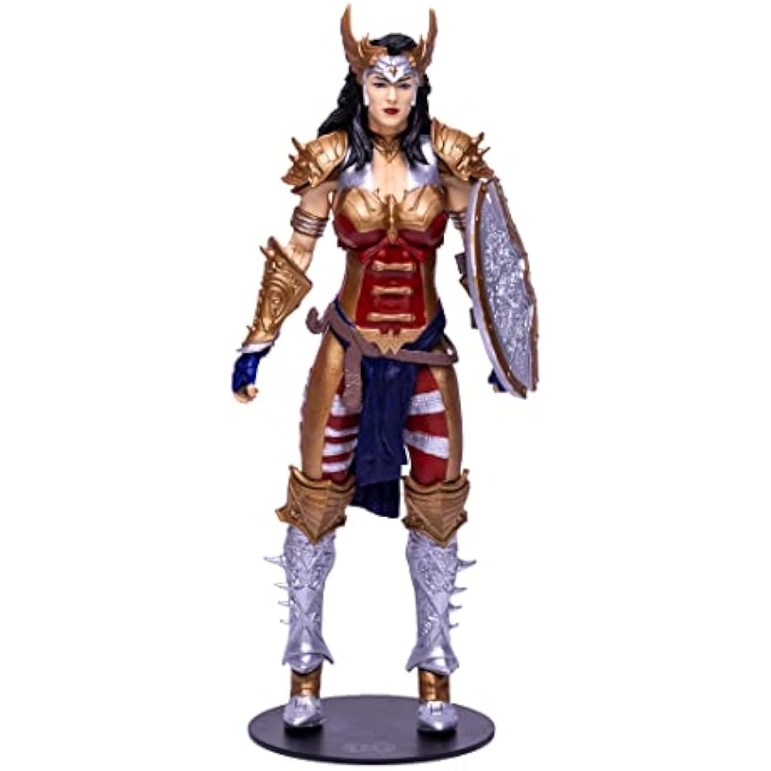 McFarlane Toys, DC Multiverse Wonder Woman Premium Gold Label 7-inch Action Figure with 22 Moving Parts, Collectible DC Figure with Unique Collector Character Card – Ages 12+