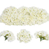 Tifuly 12Pcs Artificial Hydrangeas, Realistic Silk Hydrangeas Flower Heads with Stems Fake Flowers for Wedding Bridal Bouquets, Home Office Party Decor, Floral Arrangements, Centerpiece(Cream White)