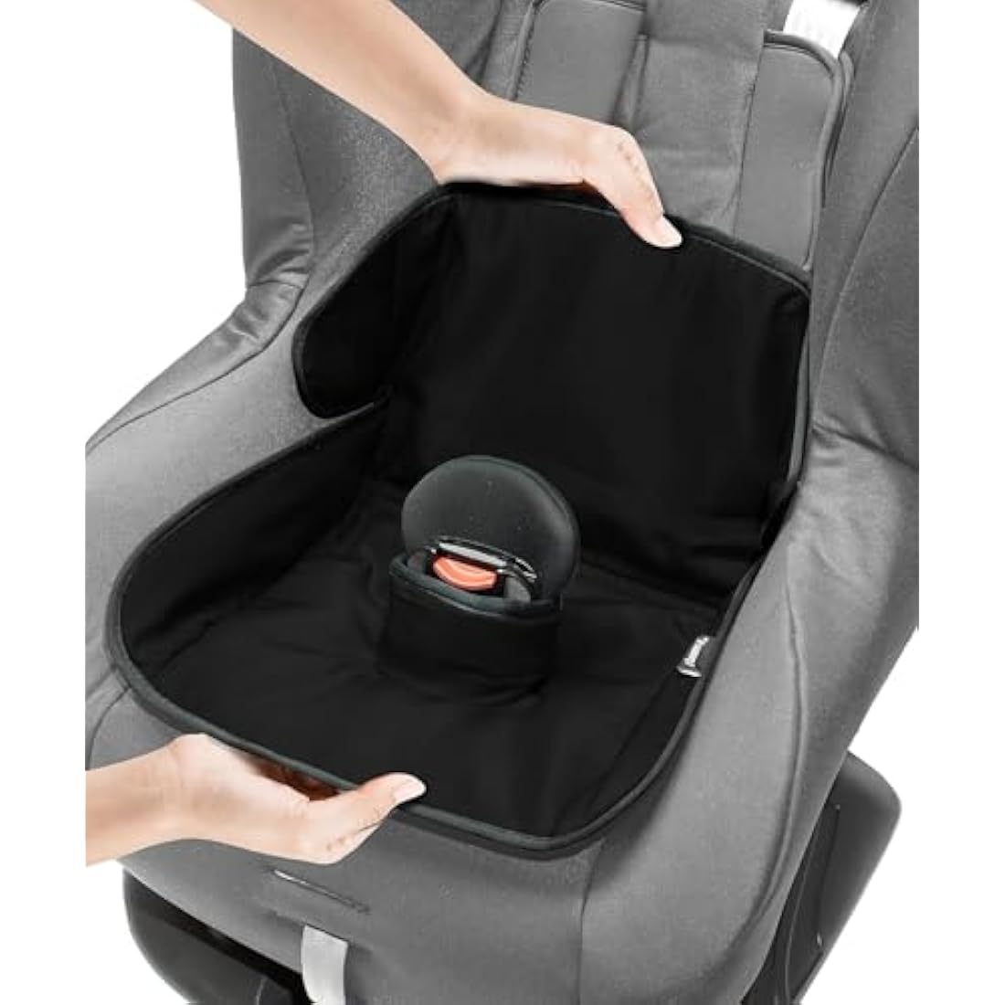 Potty Training Car Seat Protector Cover - Waterproof Soft Piddle Pads for Toddlers and Baby Carseat - Travel-Friendly Universal Machine Washable Liner Mat for Spills, Nappy Leaks, Accidents - Black