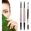 HeyBeauty Eyebrow Pencil with Brow Brush, Double Ended Eyebrow Pen, Automatic Makeup Cosmetic Tool Dark Brown 2 PCS