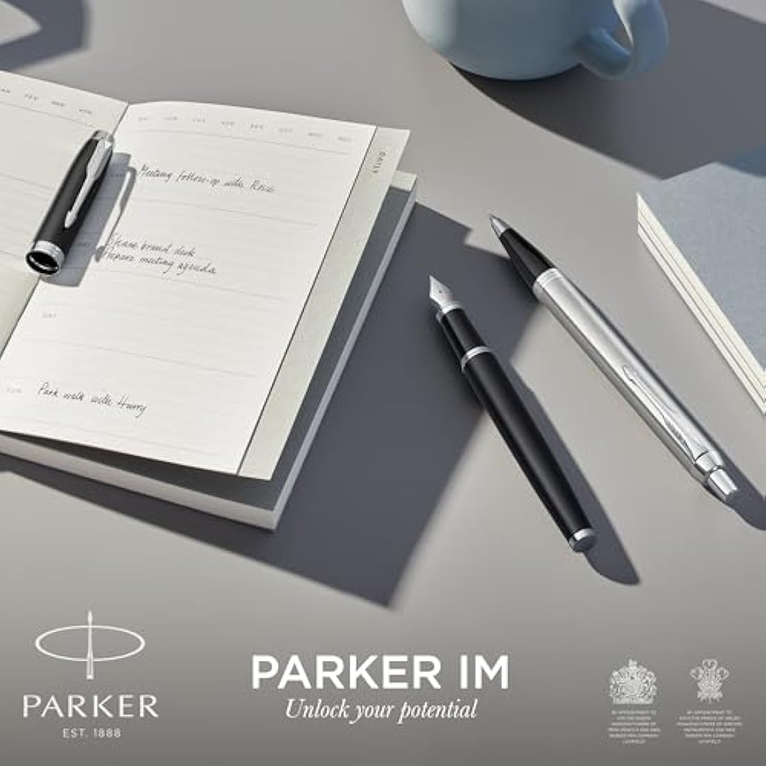 Parker IM Rollerball Pen | Brushed Metal | Fine Point Black Ink