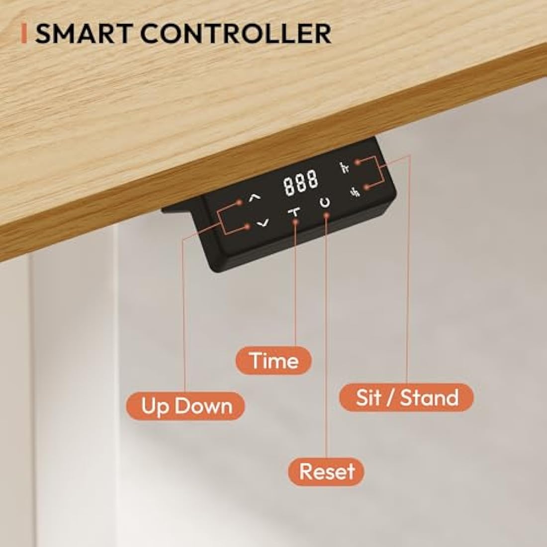 SANODESK 160×75CM Electric Standing Desk Height Adjustable Corner Standing Desk Sit Stand Table Adjustable Desk with Memory Smart Pannel for Home Office