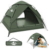 2-3 Man Tent, Pop Up Camping Tent Waterproof, Double Layer Dome Tents with Removable Outer Tarp, Pop Up Tents for Hiking, Outdoor, Backpacking