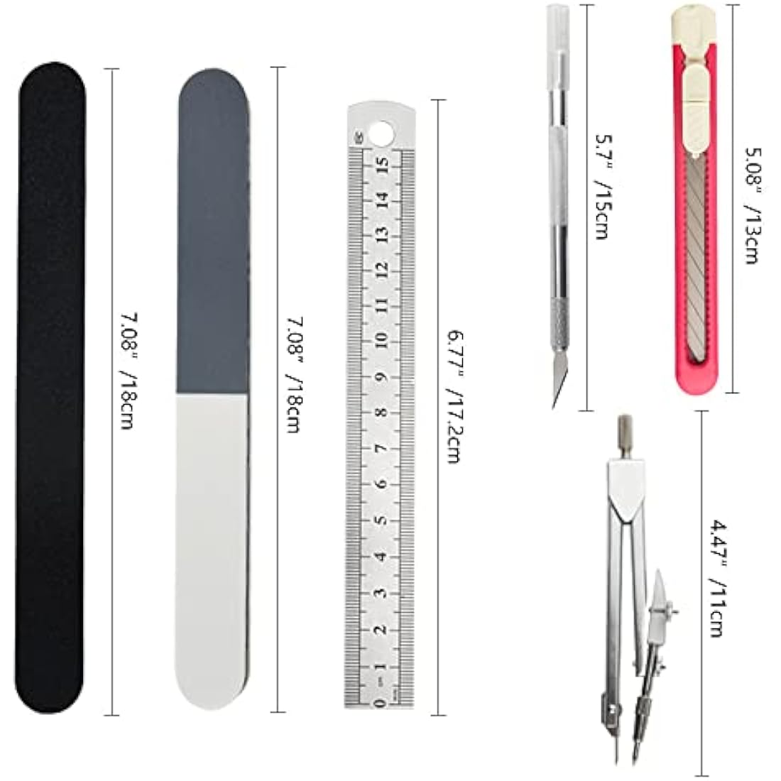 WMYCONGCONG 62 PCS Gundam Model Tools Kit Modeler Basic Tools Hobby Building Tools Kit for Buildings Cars Airplanes Model Assemble Building Repairing and Fixing
