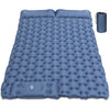 Camping Mat, 12cm Thickened Outdoor Mattress, Camping Mattress with Integrated Air Pump, Ultra Light and Waterproof Outdoor Sleeping Mat for Camping, Hiking, Backpacking, Cycling Trips (blue gray)