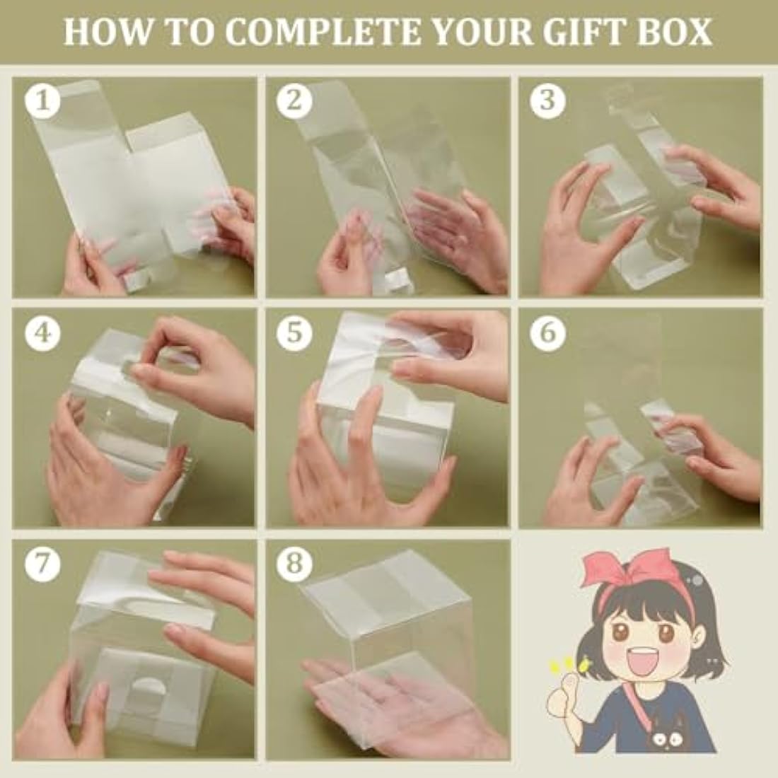 BENECREAT 20PCS Large Clear Wedding Favour Boxes, 10x10x10cm Square PVC Transparent Gift Boxes for Candy Chocolate Birthday Party Gift Wrapping