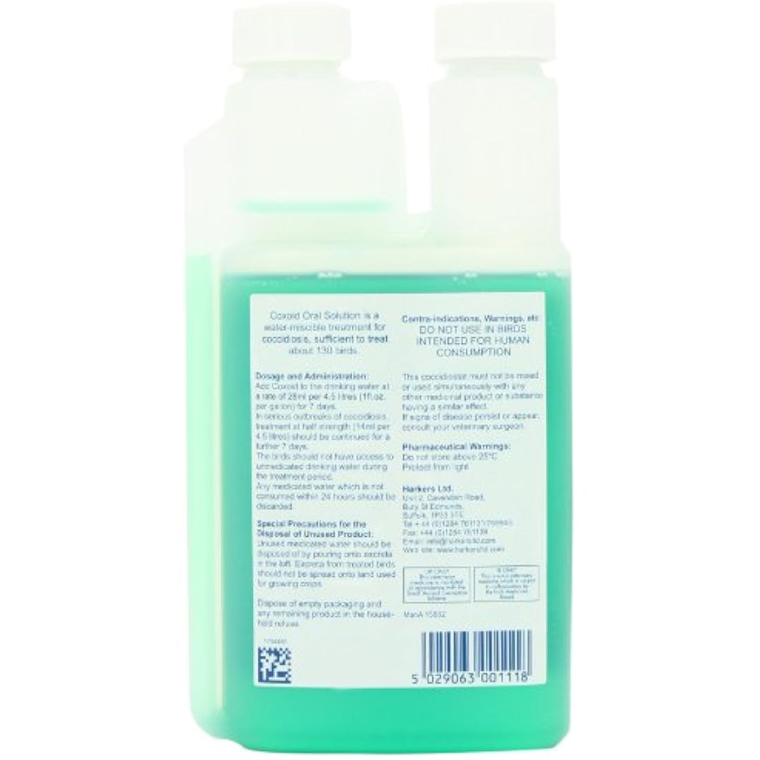Petlife Harkers Coxoid Coccidiosis Treatment for Pigeon 500 ml