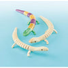 Baker Ross EF609 Flexible Wooden Lizards Craft Project — Ideal for Kids' Arts and Crafts, Gifts, Keepsakes and More (Pack of 3), 22 cm Long