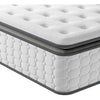 Vesgantti 3FT Single Mattress, 10.6 Inch Pocket Sprung Mattress Single with Breathable Foam and Individually Pocket Spring - Medium, Upgraded Pillow Top Collection