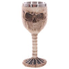 Puckator Decorative Skull and Spine Goblet - Skulls and Bones Themed - Home Decoration - Wine Goblet - Fantasy Decorative Home Accessories - Stainless Steel - Resin