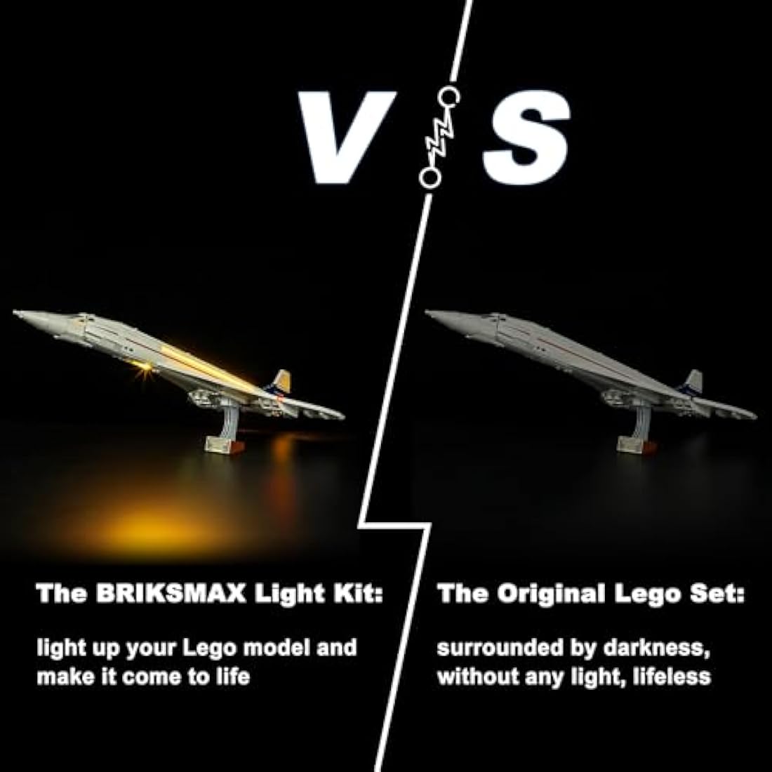 BRIKSMAX Led Lighting Kit for LEGO-10318 Concorde - Compatible with Lego Icons Building Set- Not Include Lego Set