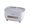 MHTECH Tissue Box, PVC Tissue Box, Multifunction Box, Pen Holder, Remote Control Holder, Tissue Holder, Storage Box, Cosmetic Tissue Box (Gray-1)
