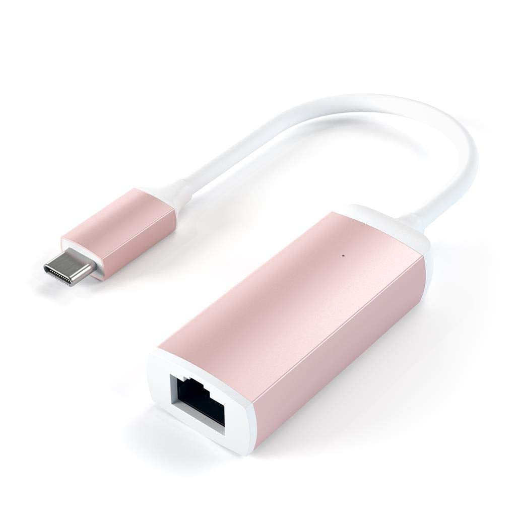 SATECHI Aluminum Type C Gigabit Ethernet Adapter, Compact and Fast - For MacBook Air & Pro M5 M4 M3, iPad Air & Pro M5 M4 M3, iPad Mini, iPhone 17,