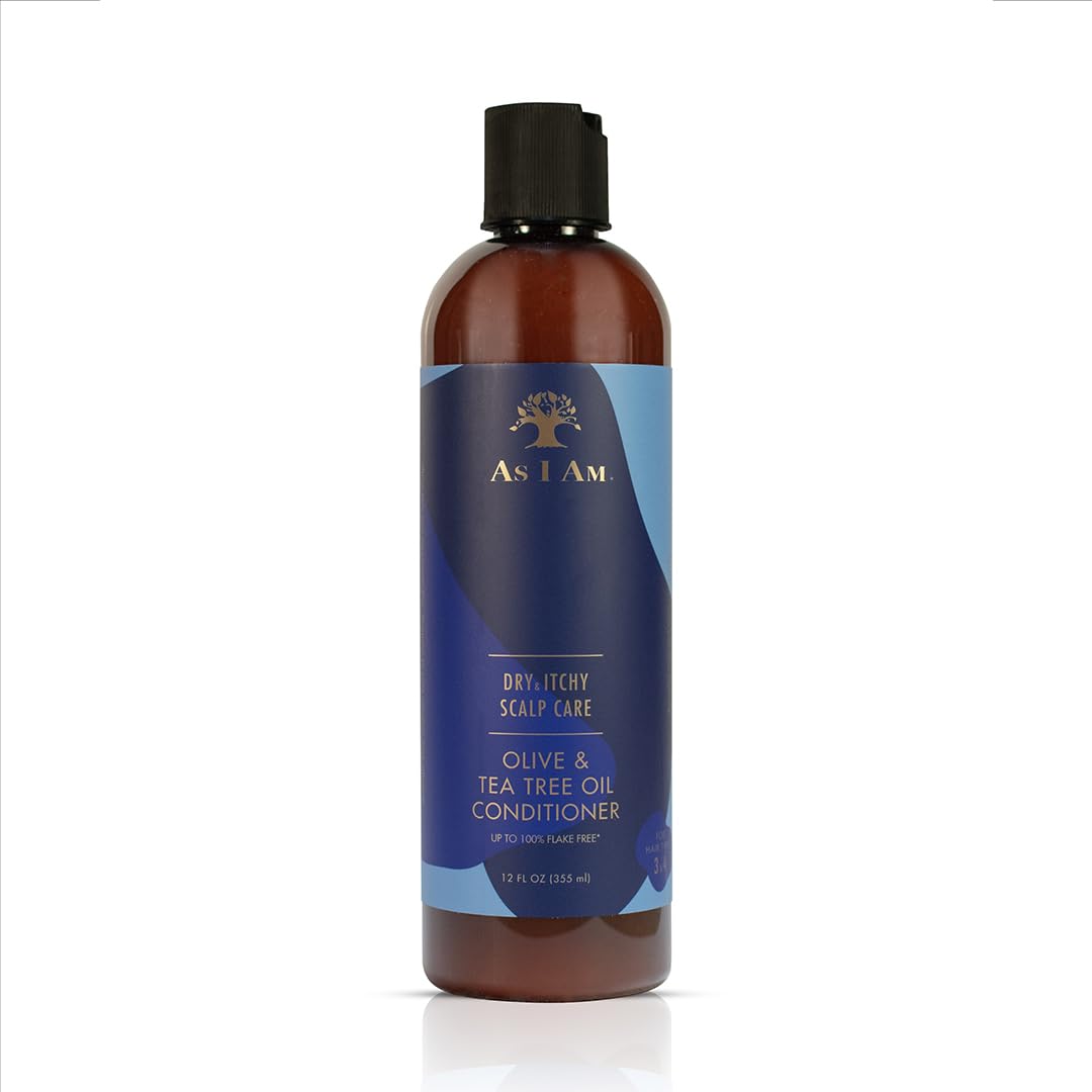 As I Am Dry & Itchy Scalp Care Conditioner- Soothes Scalp, Hydrates & Detangles Curly Hair 12oz