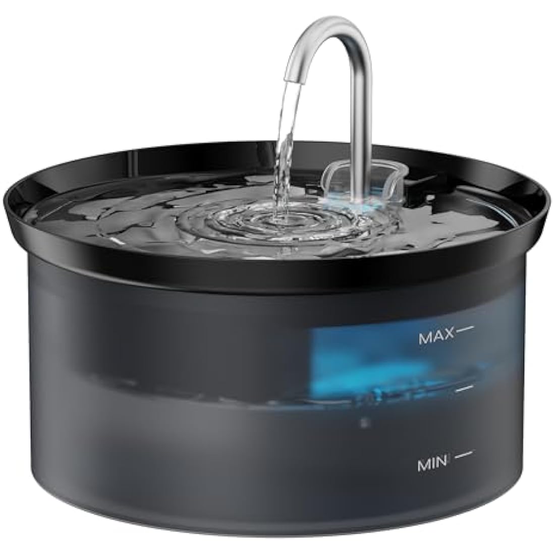 BMDSAE Cat Fountain, Pet Fountain with Ultra Silent Pump, Activated Carbon Filter Keeps Water Clean 2.8 L