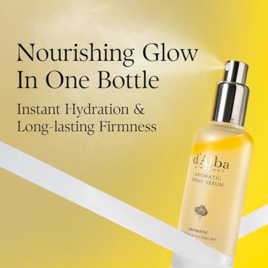 d'alba Italian White Truffle First Aromatic Spray Serum, Fragrant VEGAN Glowy Antioxidant Face Mist, Deep Hydration Skin Firmness, Korean Skin Care (4.05 fl.oz / 120ml)