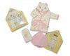Classic Bear 3 Piece Baby Cotton Gift Set - PINK