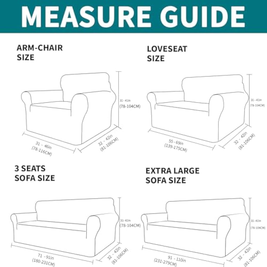 XINEAGE 1 Piece Velvet Couch Covers for 3 Cushion Couch Living Room High Stretch Sofa Cover Pets Dogs Friendly Anti Slip Thickened Slipcovers Furniture Protector (3 Seater, Peacock Blue)