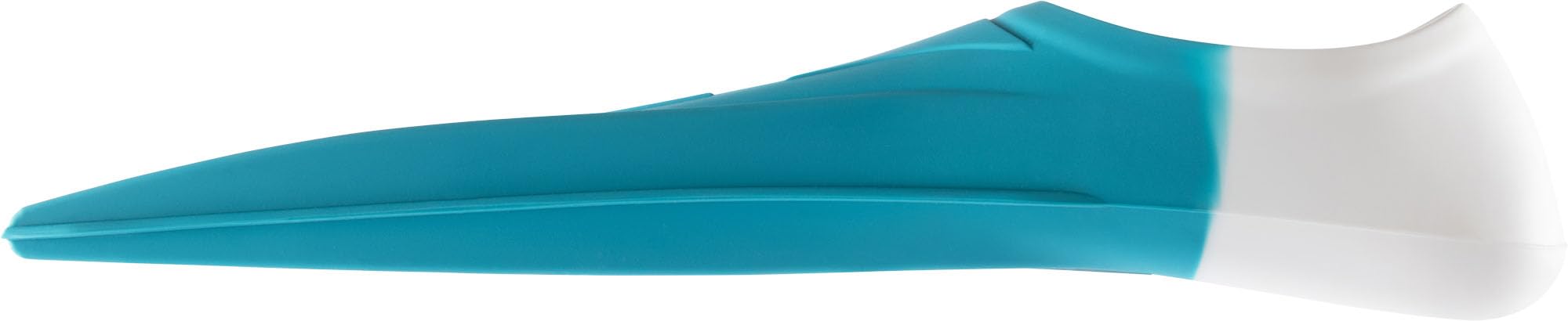 CRESSI Vera Fins Aquamarine/White XL-Unisex 100% Silicone Short Fins Closed Shoe Design, for Swimming, Open Water Training, Swimming Pool,