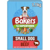Bakers Small Dry Dog Food Beef & Veg, 1.1kg