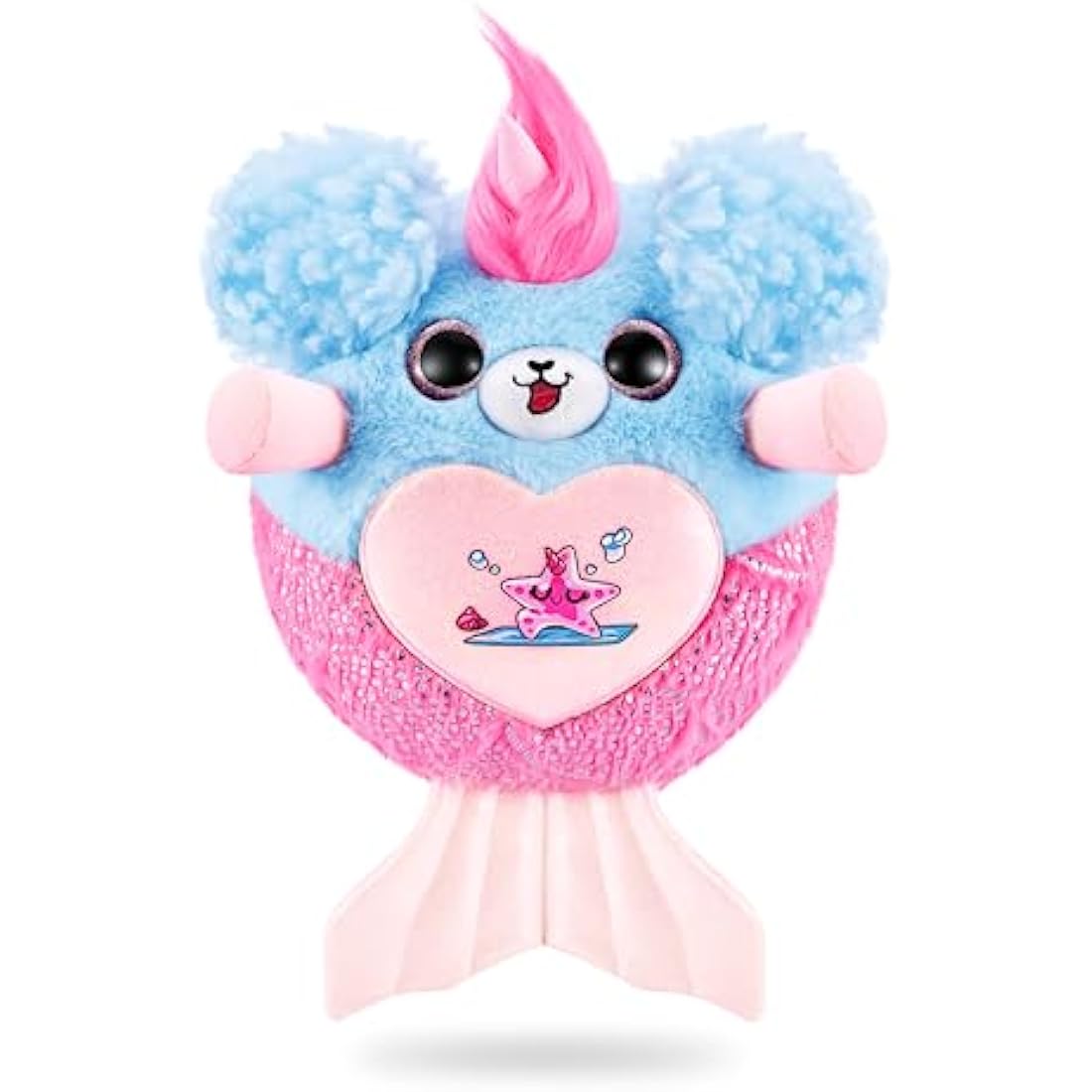 Rainbocorns Mermaidcorn Series 7 Sirena the Puppy - Collectible Plush - Mermaid Surprises, Cuddle Plush Stuffed Animal, Stickers (Puppy)