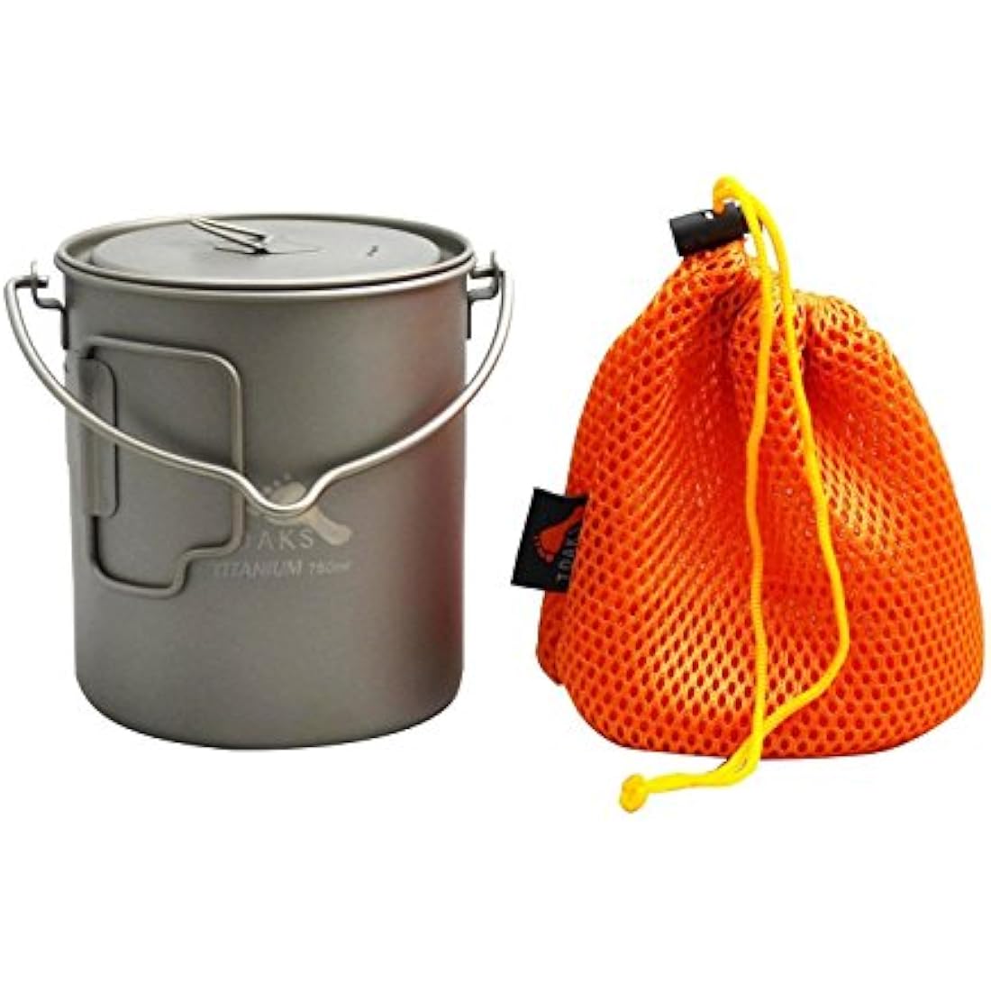 TOAKS Titanium Camping Pot Cup(375ml, 450ml, 550ml, 650ml, 750ml, 800ml, 900ml) … (750ml[POT-750-BH])