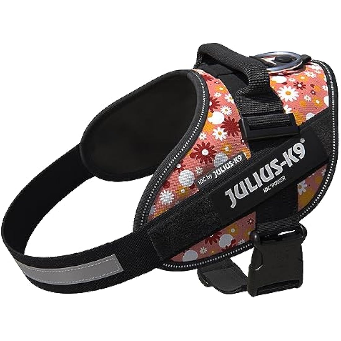 JULIUS-K9 IDC Powerharness, Size: M/0, Pink Flowers