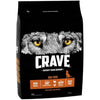 Crave Turkey & Chicken 3 x 2.8 kg Bags, Premium Adult Dry Dog Food with high Protein, Grain-free
