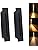 LED Recessed Stair Light Step Light 220V Indoor Corner Wall Light Step Decoration Lamp Hallway Stair Lamp 2PCS (Warm White, Black)