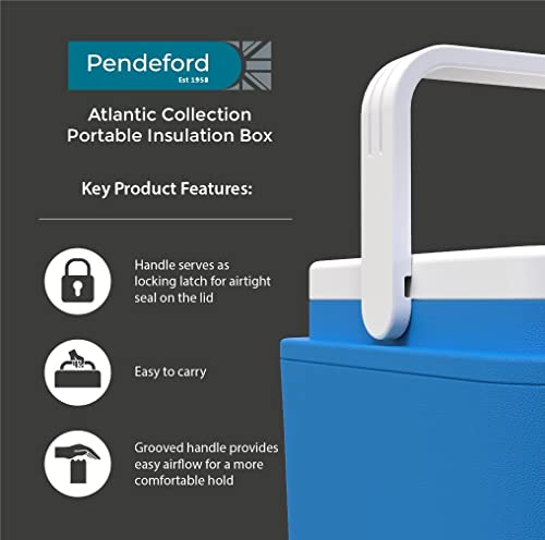 Extra Large Cooler Box 30 Litres Insulated Food Box Insulated Hot Box/Cold Freezer Box Cooler Boxes Lift & Lock Lid Technology Large 30 Litre Cool Box