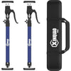 XINQIAO Third Hand Tool Support System, Premium Steel Support Rod with 154 LBS Capacity for Cabinet Jack, Drywall Jack& Cargo Bars, 23.6 IN to 45.3 IN Long, Blue, 2 PC