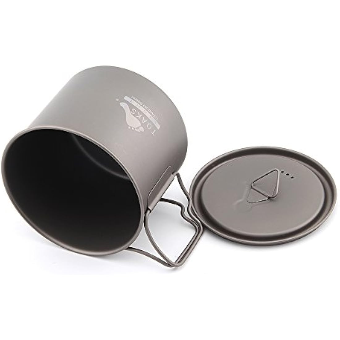 TOAKS Titanium Camping Pot Cup(375ml, 450ml, 550ml, 650ml, 750ml, 800ml, 900ml) (550ml[POT-550-L])