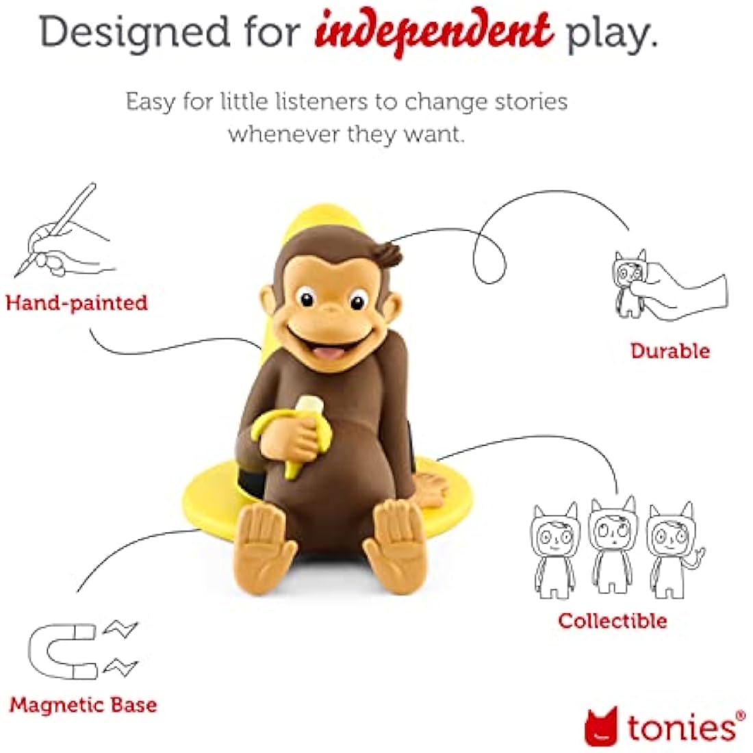 Tonies Curious George Audio Play Character
